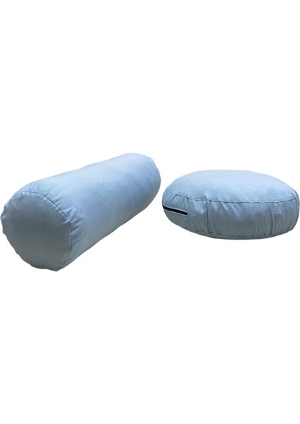 Meditasyon Sandalyesi (Backjack) & Bolster Minderi / Meditasyon Minderi 3'lü Set