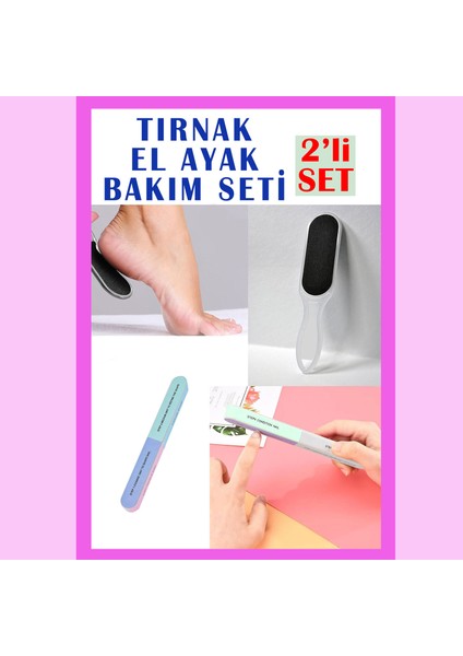 El Ayak Bakım Seti (Tırnak Törpüsü, Topuk Törpüsü) Manikür Pedikür Seti