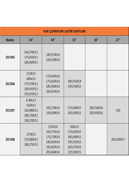 Kar Çorabı ZICO08