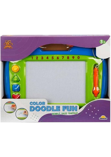 Doodle Aksesuarlı Renkli Yazı Tahtası 37 cm Yeşil