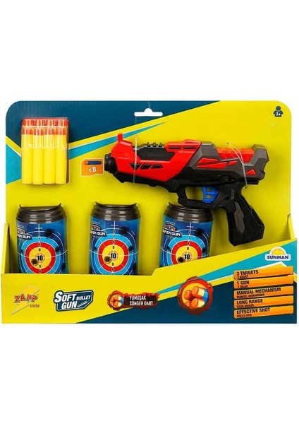 Zapp Toys Zapp Sünger Dart Atan Tabanca - Kırmızı