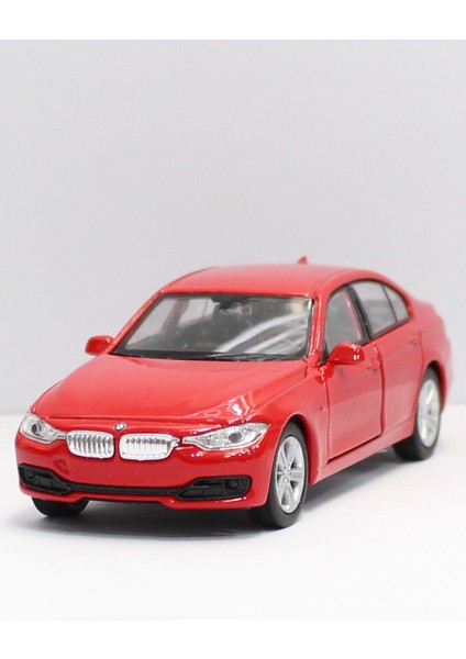 Kırmızı Bmw 335 I Çek Bırak Metal Oyuncak Araba 12 cm