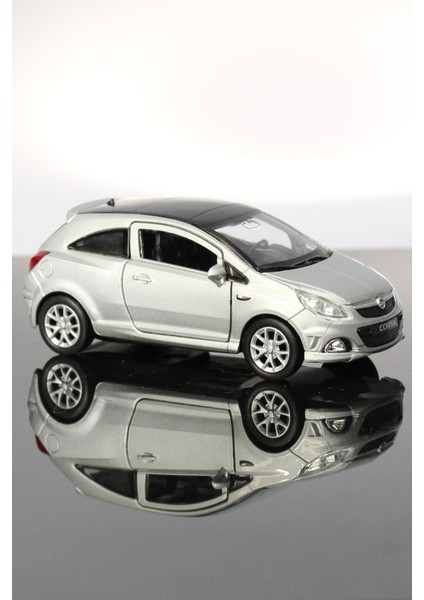 Opel Corsa Opc Gri Çek Bırak Metal Model Oyuncak Araba 11 cm