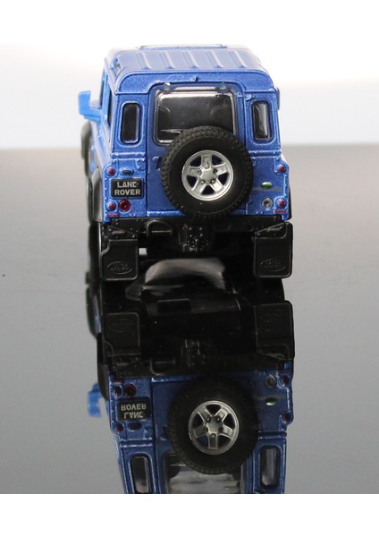 Land Rover Defender Mavi Çek Bırak Metal Model Oyuncak Araba 12 cm
