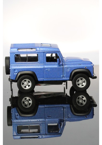 Land Rover Defender Mavi Çek Bırak Metal Model Oyuncak Araba 12 cm