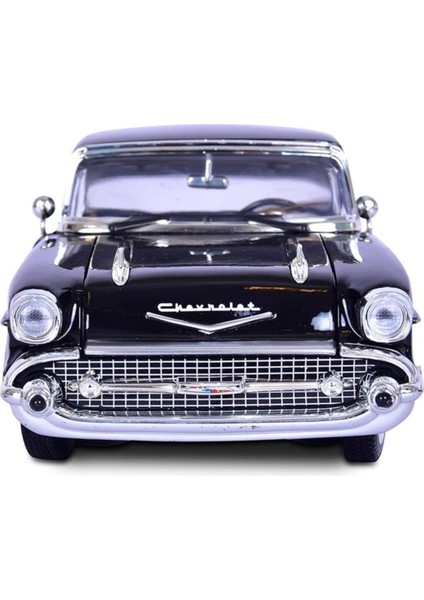 1957 Chevy Bel Air Siyah 1:18 Model Araba
