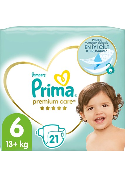 Bebek Bezi Premium Care 6 Beden 21 Adet Ekstra Large İkiz Paket