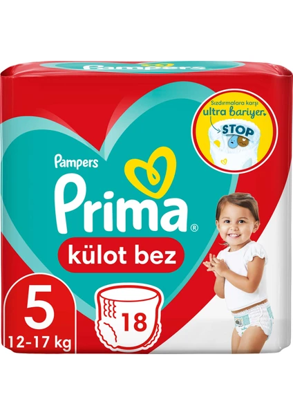 Külot Bebek Bezi 5 Beden 18 Adet Junior Tekli Paket