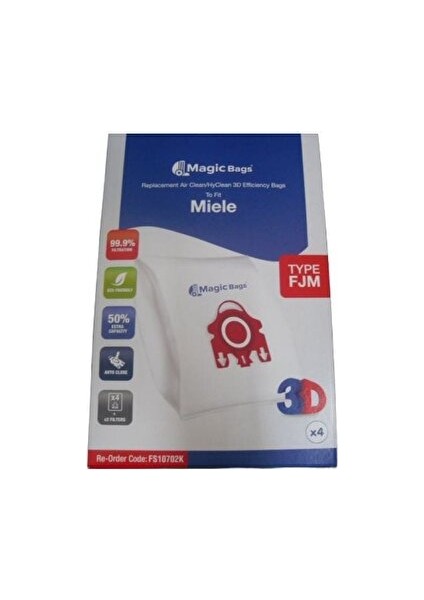 Miele Gn Tipi Toz Torbası Hyclean 3D Toz Torbası