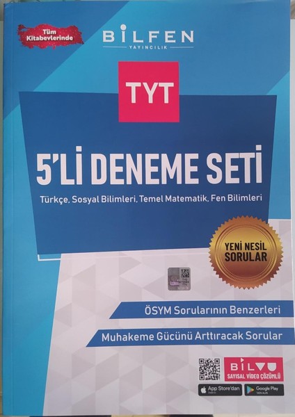 TYT 5'li Deneme Seti Ösym Sorularının Benzeri 2022 Basım