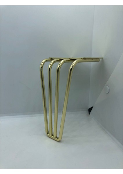 Metal, 4 Mil 15 cm Gold Baza,koltuk, Mobilya Ayağı (4 Adet)