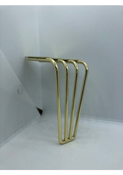 Metal, 4 Mil 15 cm Gold Baza,koltuk, Mobilya Ayağı (4 Adet)