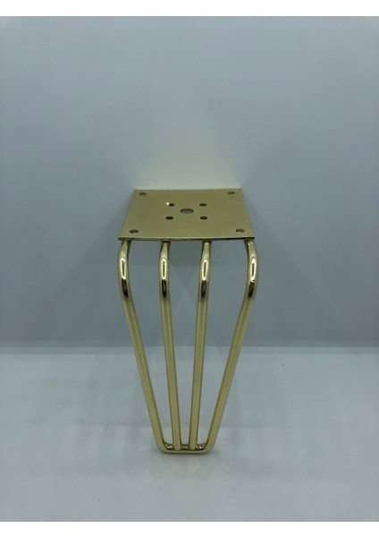 Metal, 4 Mil 15 cm Gold Baza,koltuk, Mobilya Ayağı (4 Adet)