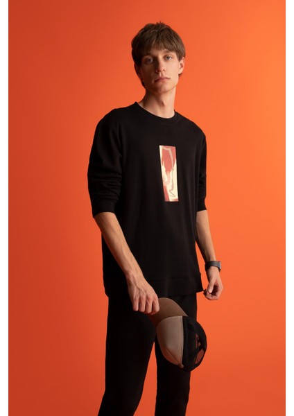 Modern Fit Bisiklet Yaka Sweatshirt Y4514AZ22AU