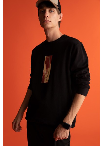 Modern Fit Bisiklet Yaka Sweatshirt Y4514AZ22AU fiyatları