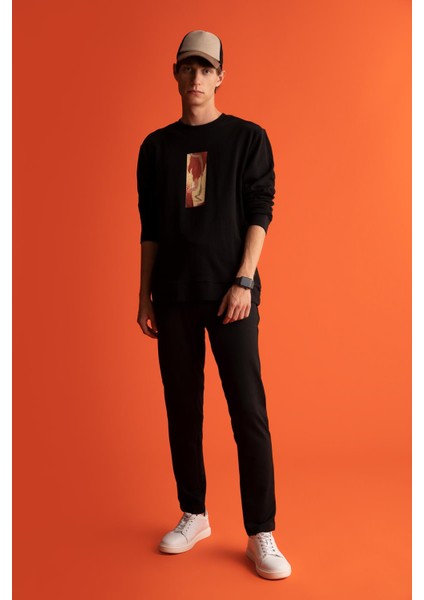 Modern Fit Bisiklet Yaka Sweatshirt Y4514AZ22AU modelleri