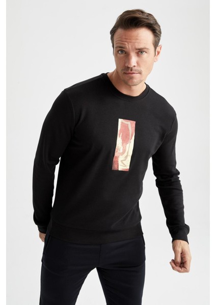 Modern Fit Bisiklet Yaka Sweatshirt Y4514AZ22AU