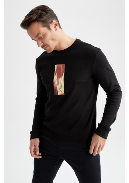 Modern Fit Bisiklet Yaka Sweatshirt Y4514AZ22AU