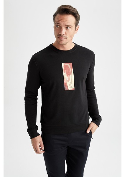 Modern Fit Bisiklet Yaka Sweatshirt Y4514AZ22AU