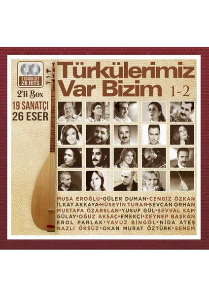 Türkülerimiz Var Bizim 1 ve 2 (2'li Box Set Cd)