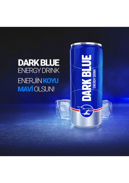 Dark Blue Enerji İçeceği, 500 ml (24'lü Paket, 24 adet x 500 ml)