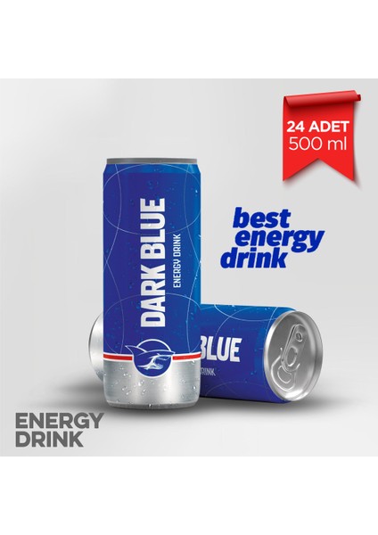 Dark Blue Enerji İçeceği, 500 ml (24'lü Paket, 24 adet x 500 ml)