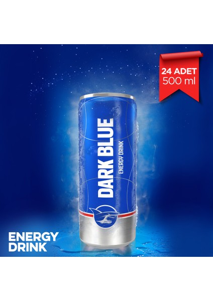 Dark Blue Enerji İçeceği, 500 ml (24'lü Paket, 24 adet x 500 ml)