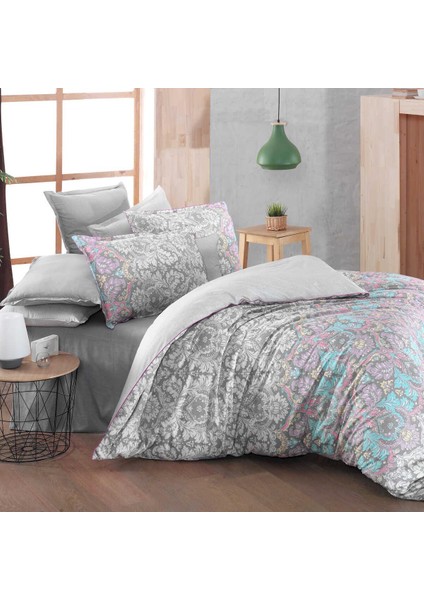 Dıba V1 Fancy Poplin Nevresim Takımı Çift Kişilik