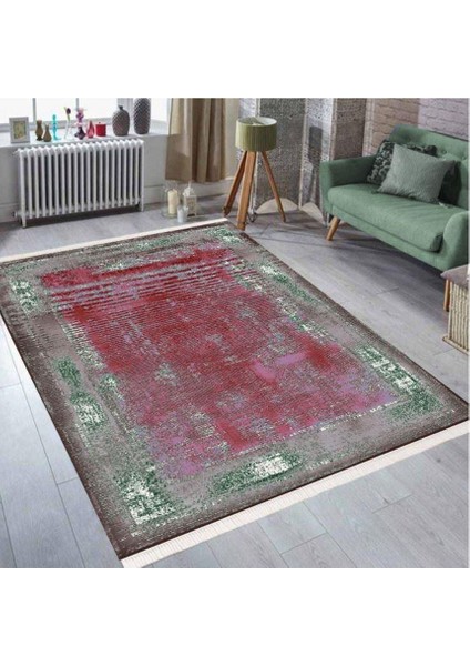 Pvc Taban Makinede Yıkanabilir Dekaratif Salon Mutfak Yatak Odası Halısı CK-500