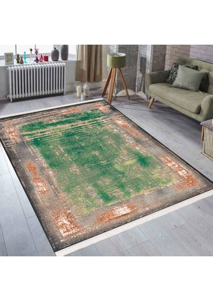 Pvc Taban Makinede Yıkanabilir Dekaratif Salon Mutfak Yatak Odası Halısı CK-502