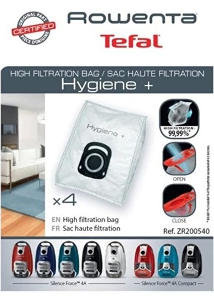 Hygiene+ Toz Torbası (Bir Pakette 4 Adet)