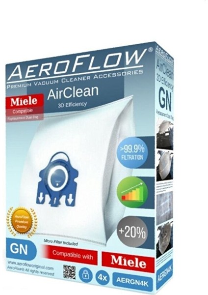 Classic C1 Powerline Toz Torbası 4 Adet + Filtre