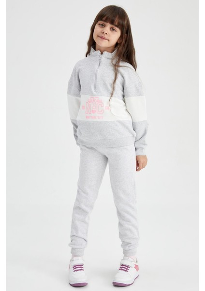 Kız Çocuk Gri Jogger Standart Fit Okul Eşofman Altı Y1078A622AU fiyatları