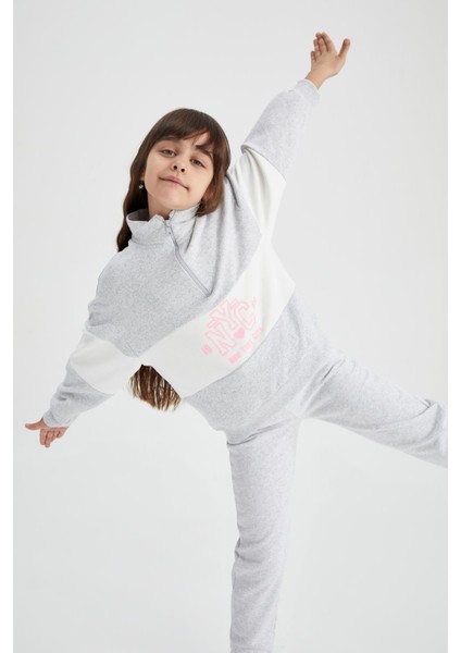 Kız Çocuk Gri Jogger Standart Fit Okul Eşofman Altı Y1078A622AU fırsatları