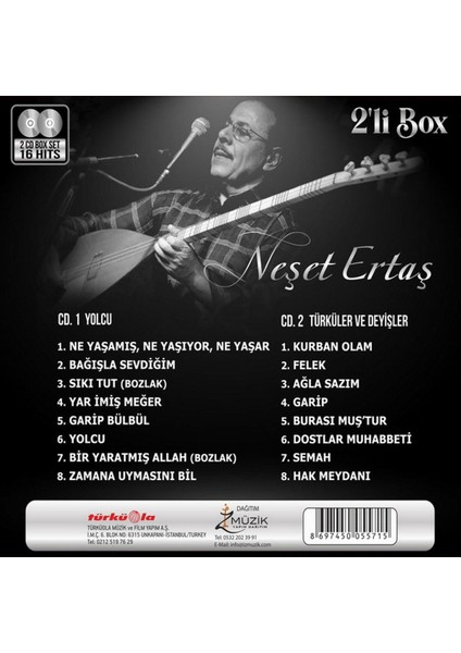 Neşet Ertaş - Yolcu & Türküler ve Deyişler  (2'li Box Set Cd)