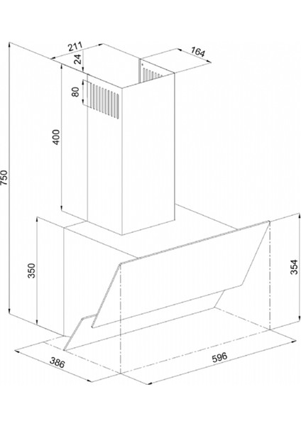 3471 60CM Gri Cam Davlumbaz fiyatları