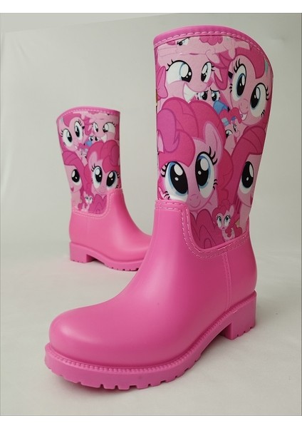 My Little Ponny Baskılı Pembe Su Geçirmeyen Kız Çocuk Yağmur Çizmesi