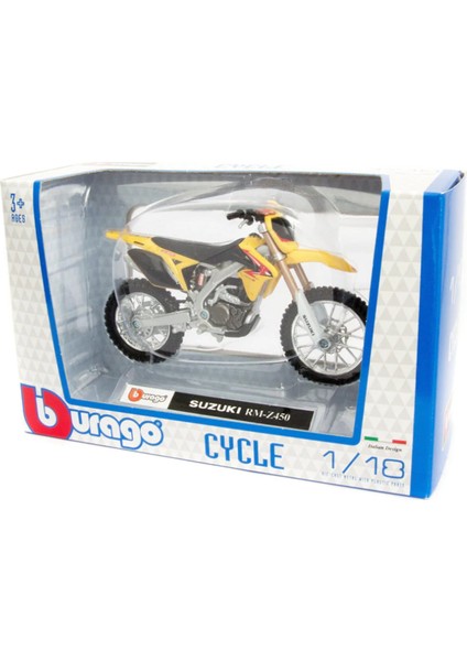 1:18 Suzuki RM-Z450 Model Motosiklet Bburago