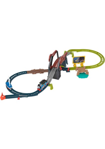 Thomas ve Arkadaşları Thomas ve Skiff Açılır Köprü Macerası Motorlu Trenli HGX65