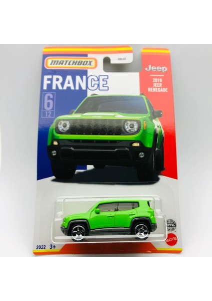2019 Jeep Renegade France Seri 1:64 Ölçek Marka 6/12