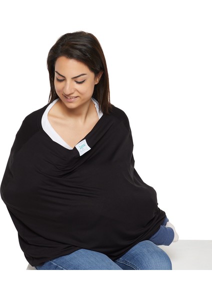 Fonksiyonel Puset ve Emzirme Örtüsü - Siyah