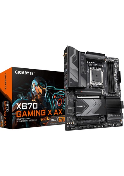 GIGABYTE X670 6400MHz DDR5 Soket AM5 ATX Anakart (X670 GAMING X AX 1.0)