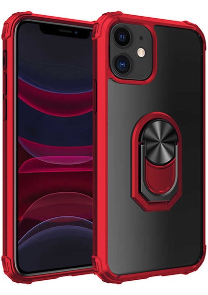Apple iPhone 11 Kılıf Arkası Şeffaf Köşeleri Renkli Tank Kılıf