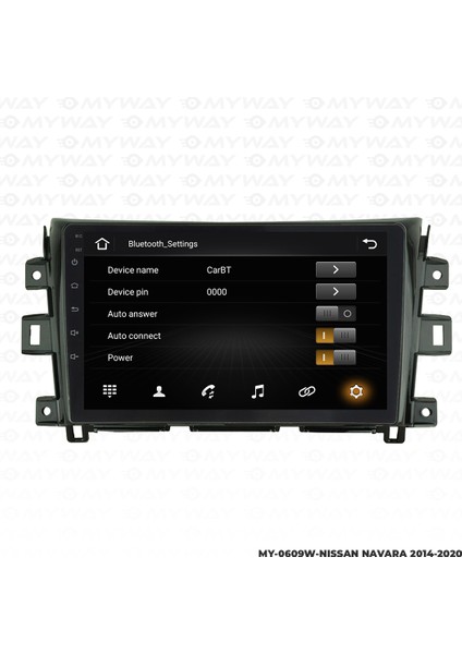 Nissan Navara Android Carplay Multimedya Navigasyon Ekran Teyp 8GB+128GB modelleri