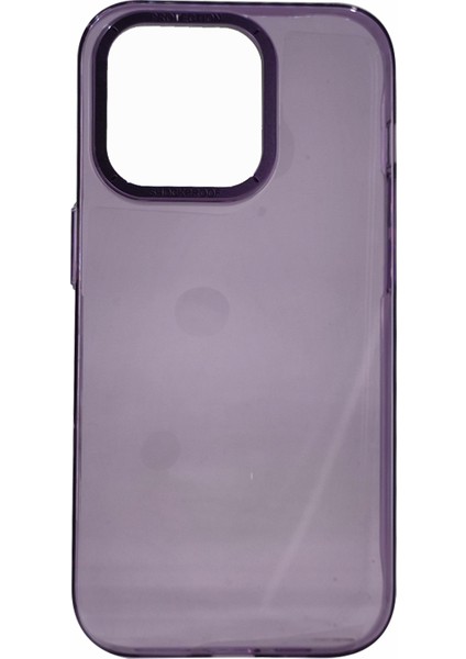 Apple iPhone 14 Pro Uyumlu Metal Kamera Çerçeveli Arka Koruma