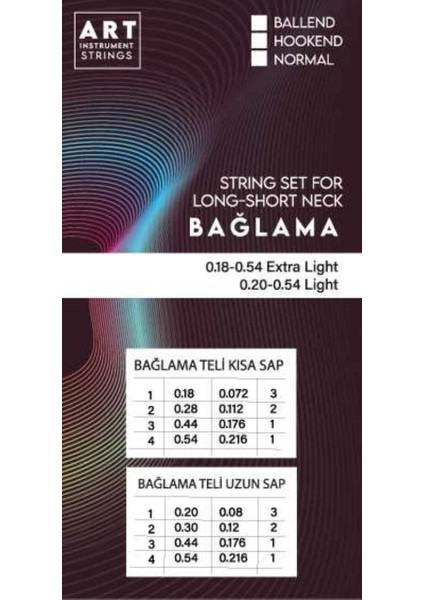 (3ADET)UZUN Sap 0.20 Bağlama Takım Teli