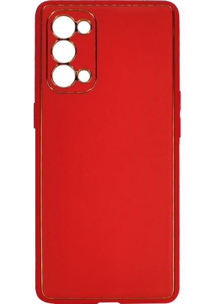 Oppo Reno 5 Pro Uyumlu Coco Leather Seri Arka Koruma