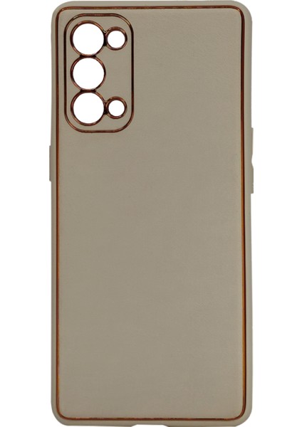 Oppo Reno 5 Pro Uyumlu Coco Leather Seri Arka Koruma