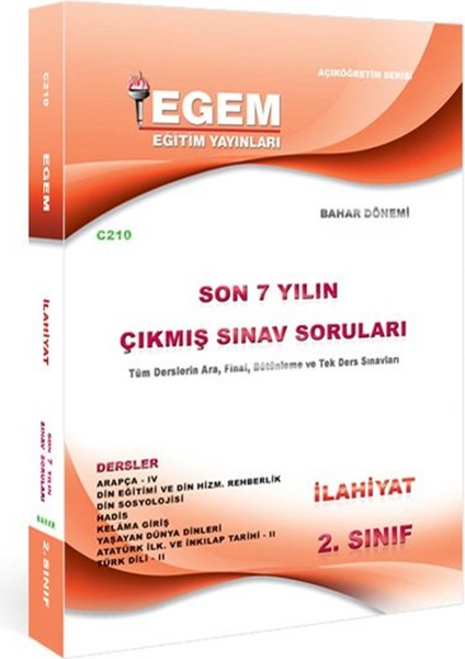 Açık Öğretim (AÖF) İlahiyat 2. Sınıf Güz ve Bahar Dönemleri Konu Soru ve Çıkmış Tüm Set
