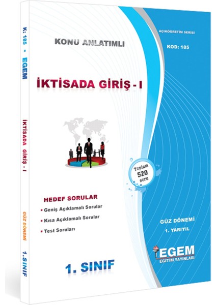 Açık Öğretim (AÖF) İşletme 1. Sınıf Güz 1 Dönem Konu Anlatımlı Soru Set indirimleri